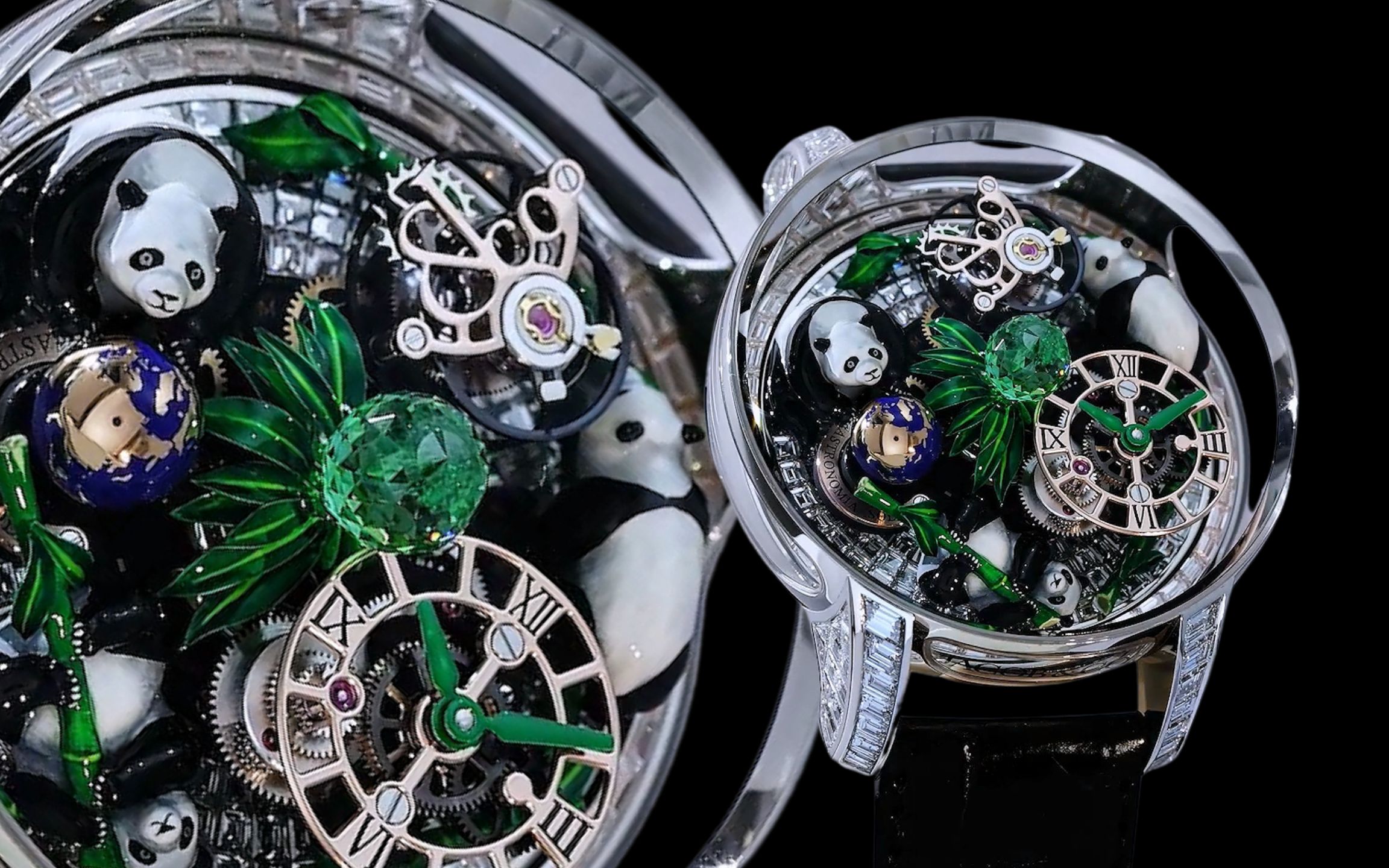 奢华时计 jacob & co杰克宝 天文艺术陀飞轮熊猫腕表