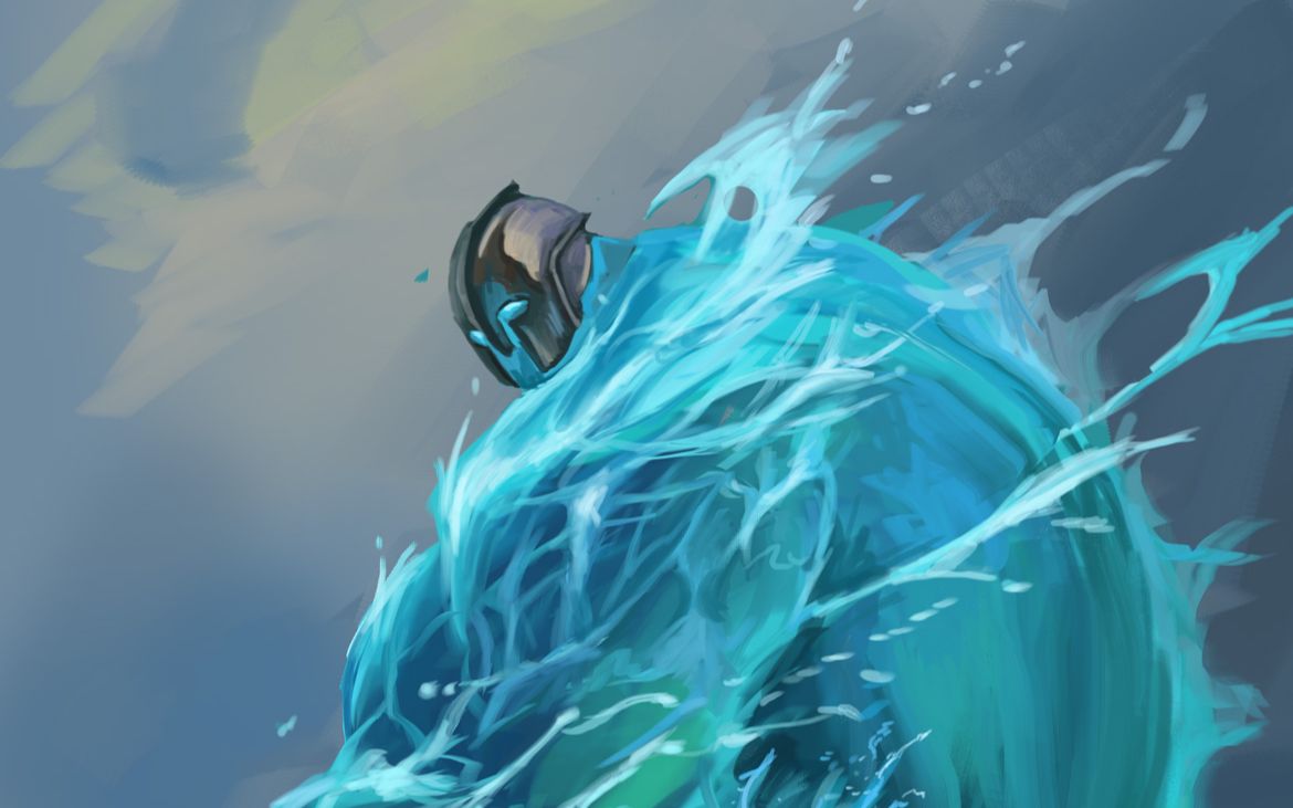 ps手绘板绘-水元素