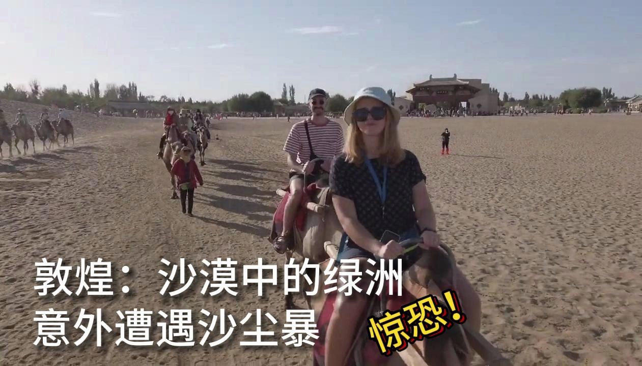 【中英字幕】外国博主的敦煌之旅,意外遭遇沙尘暴哔哩哔哩bilibili