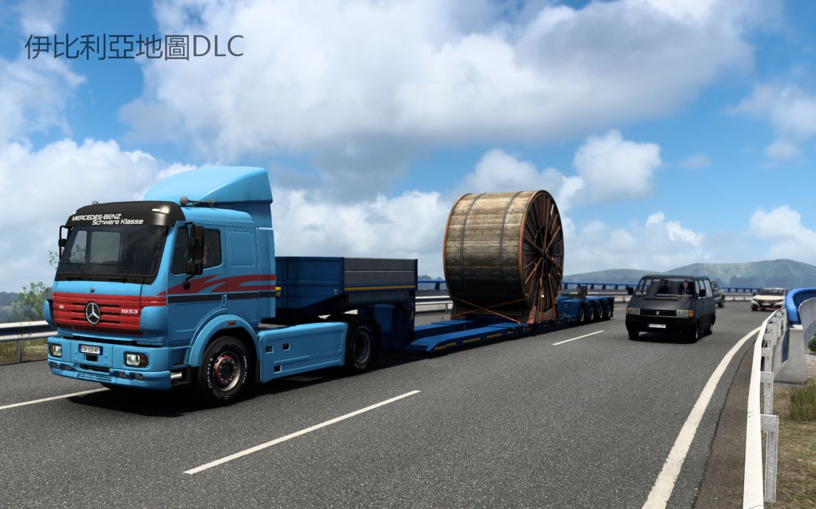 欧洲卡车模拟2伊比利亚地图dlc4驾驶老车平治sk拖头1989年面世从
