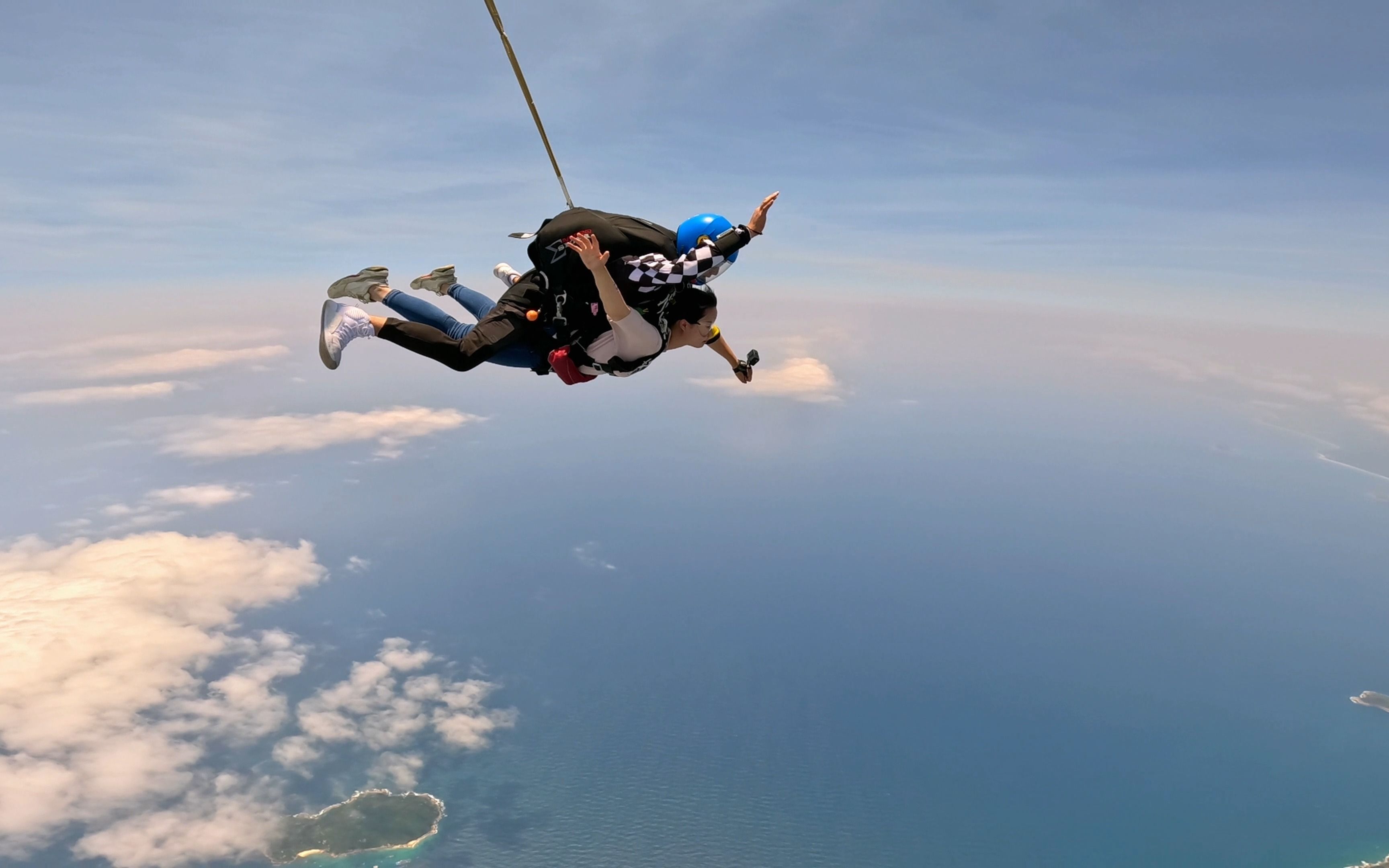 毕业旅行去海南跳伞啦!