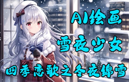 【AI绘画】四季恋歌之冬夜绵雪(二)哔哩哔哩bilibili