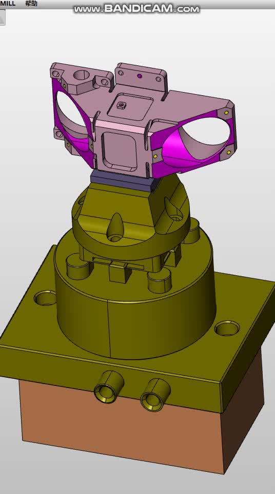 hypermill精密零件五轴加工刀路生成
