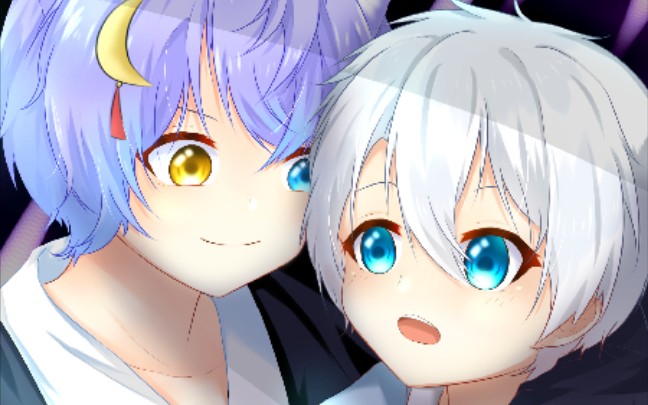 【板绘过程】弱受弟弟和努力装得像攻的的傲娇受哥哥