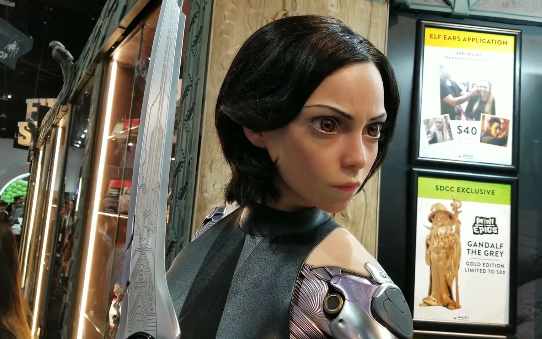 【阿丽塔】WETA 1/1 Alita 雕像展示 SDCC 2018哔哩哔哩bilibili