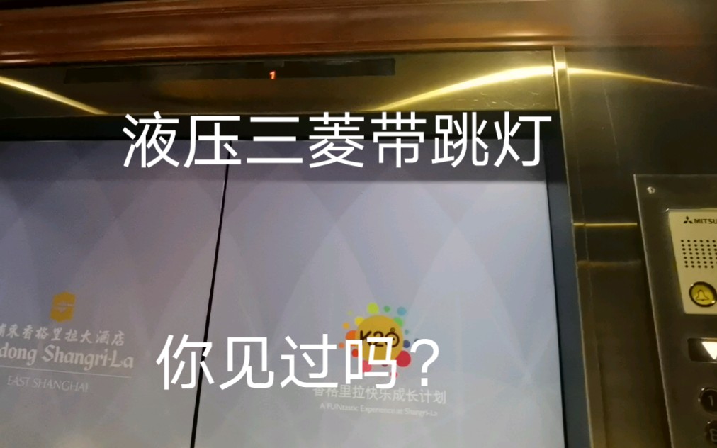 液压三菱 还带跳灯 日本进口 位于上海陆家嘴CBD豪华酒店内哔哩哔哩bilibili