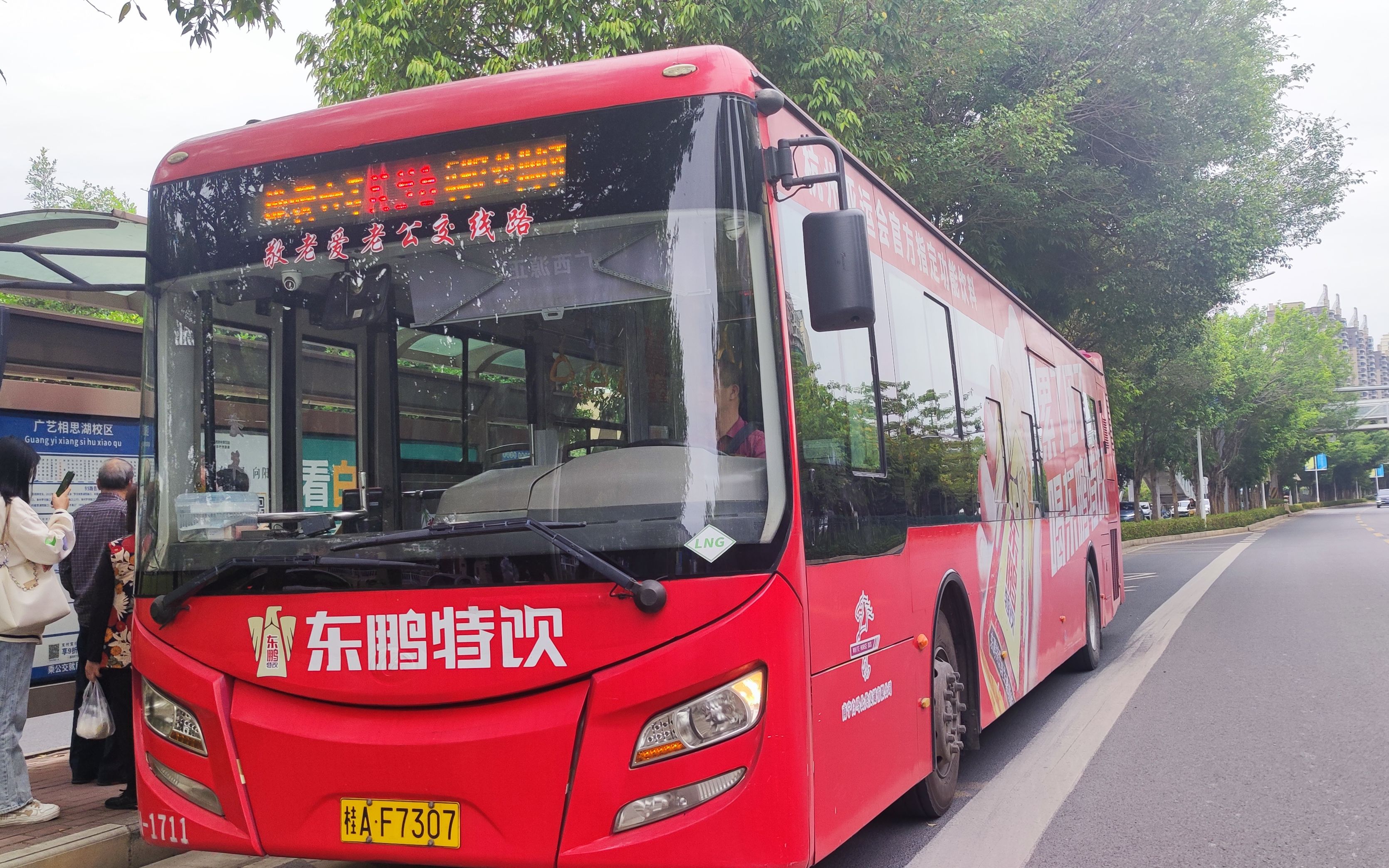 [敬老爱老公交线路·pov27]南宁白马公交k96路 大沙田公交站-广艺相思