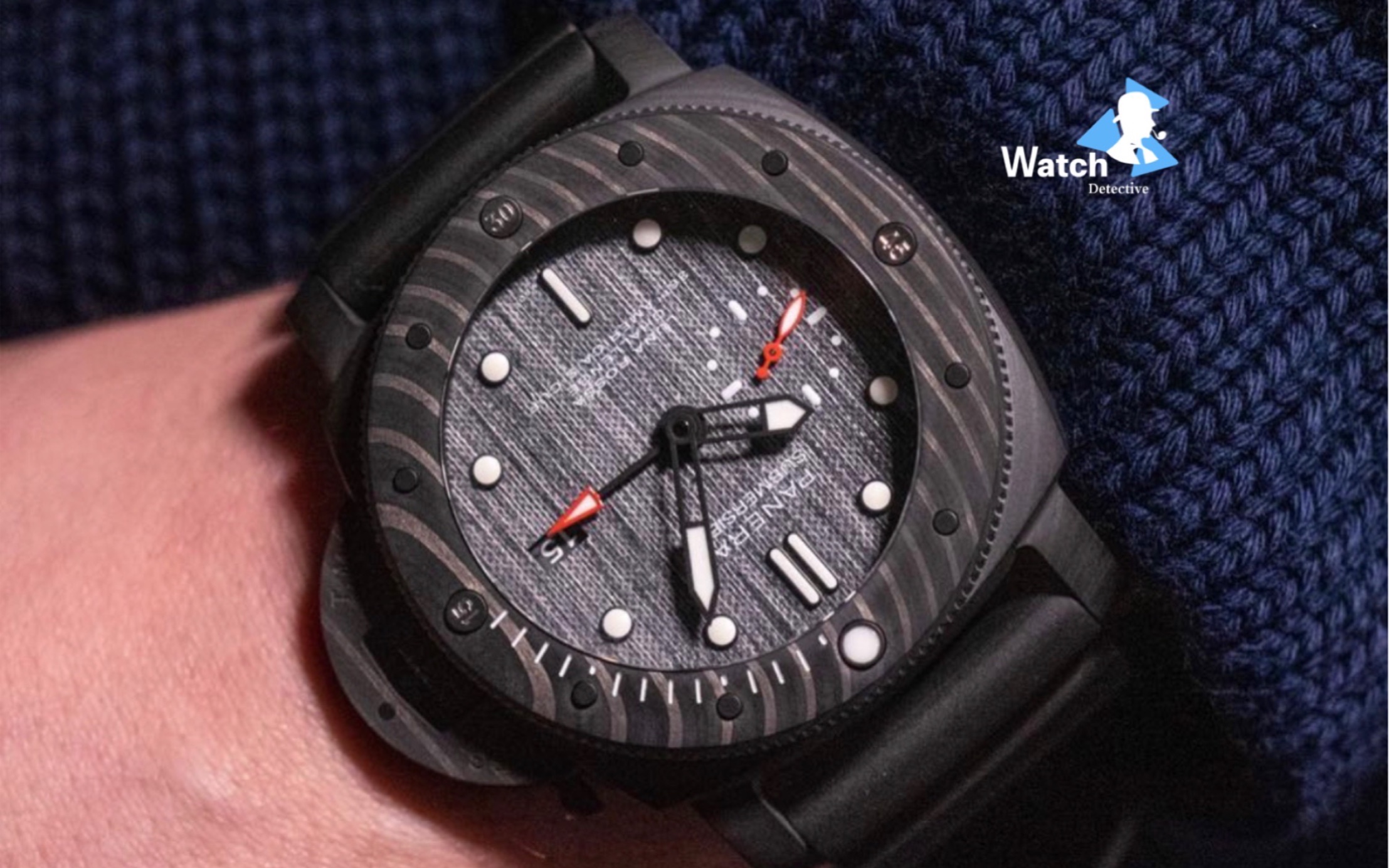 沛纳海潜行碳纤维pam01039腕表欣赏