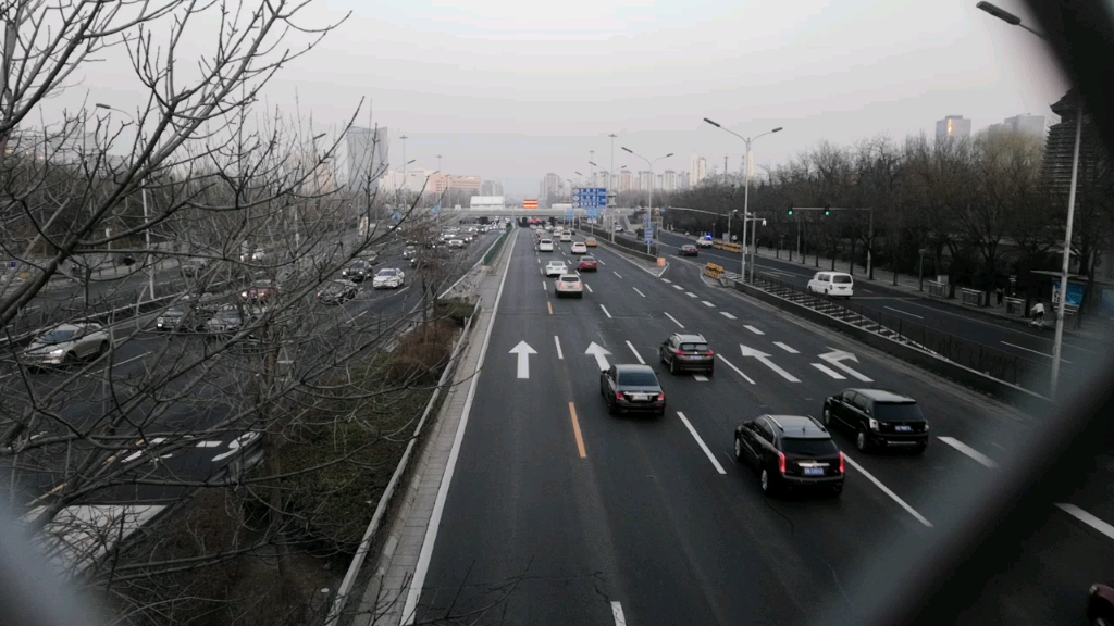 北京四环路上的冬奥车道