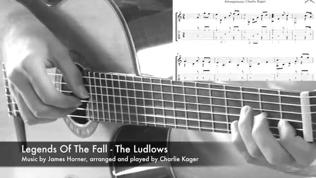 [图]【吉他指弹 附谱】The Ludlows- Legends Of The Fall 燃情岁月主题曲