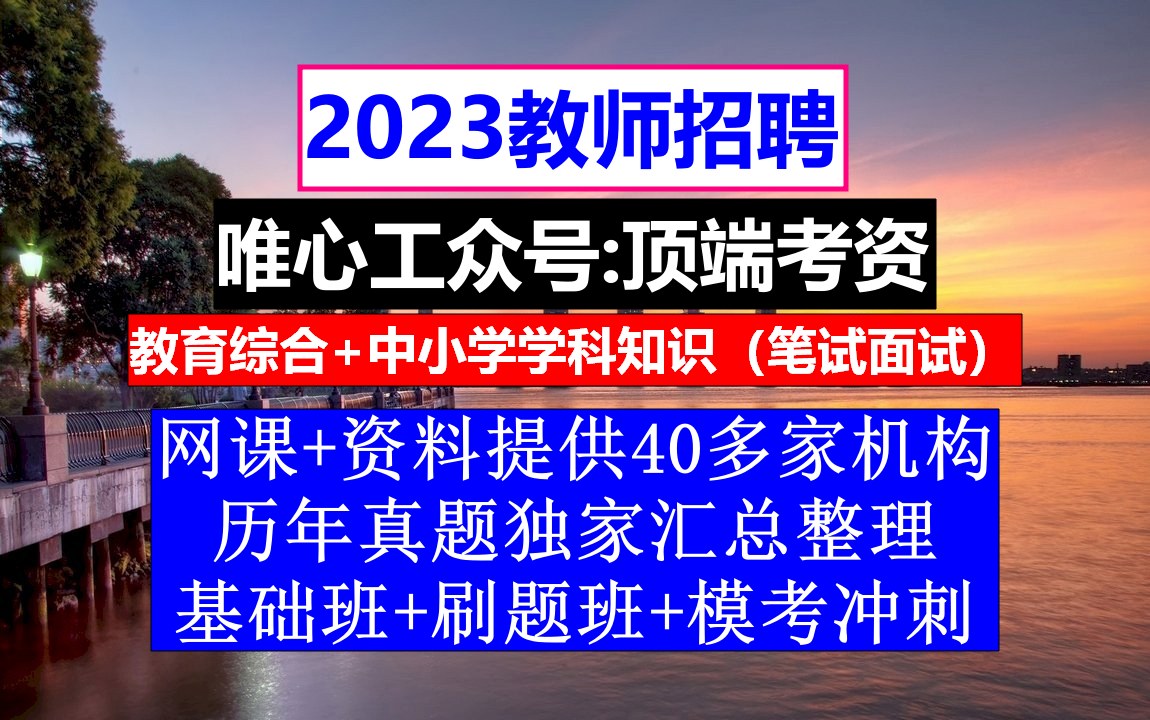 教师招聘,教师求职简历模板,小学英语教师招聘考试真题哔哩哔哩bilibili