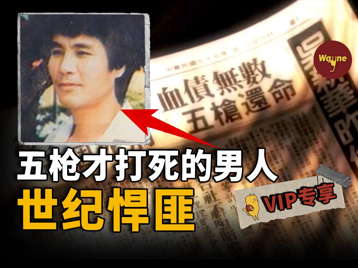 【会员专享】开了五枪才倒下的男人,“世纪悍匪”吴新华事件 | Wayne调查哔哩哔哩bilibili