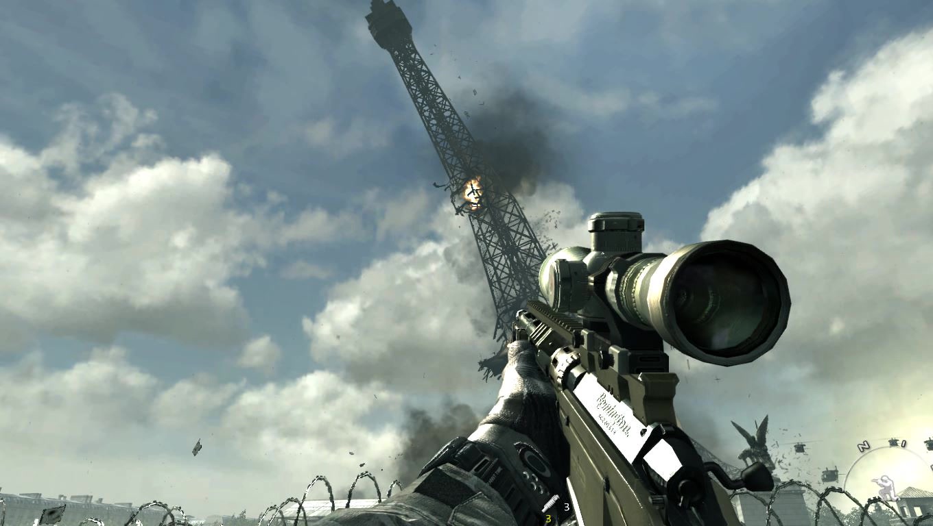 使命召唤8:还有多少人记得巴黎铁塔倒下震撼的一幕