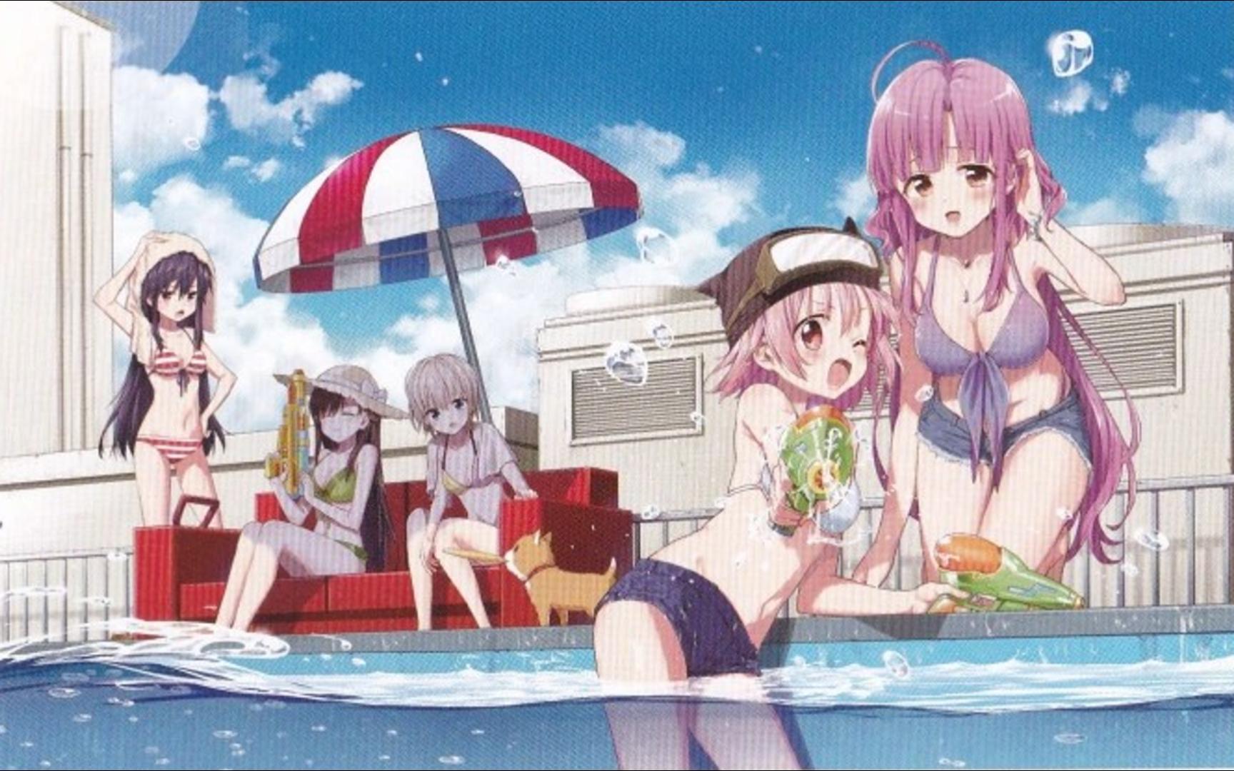 可爱的泳装美少女们!