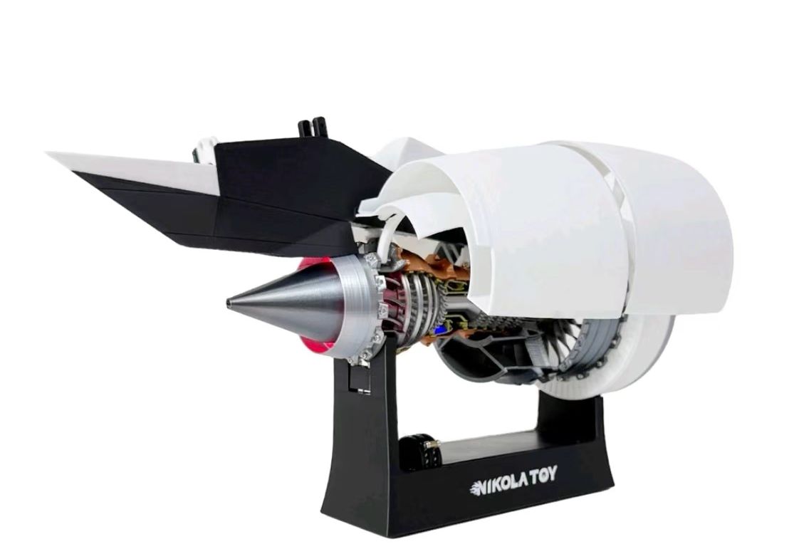 新款罗罗trent900飞机涡扇引擎模型