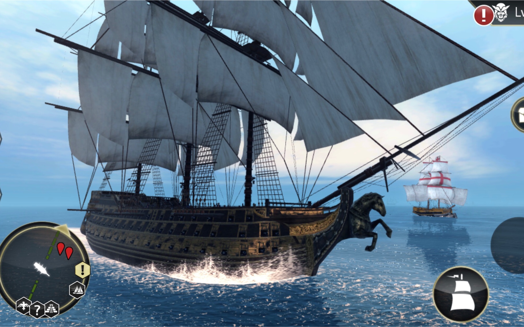 【刺客信条.海盗】挑战超级战舰德文郡号