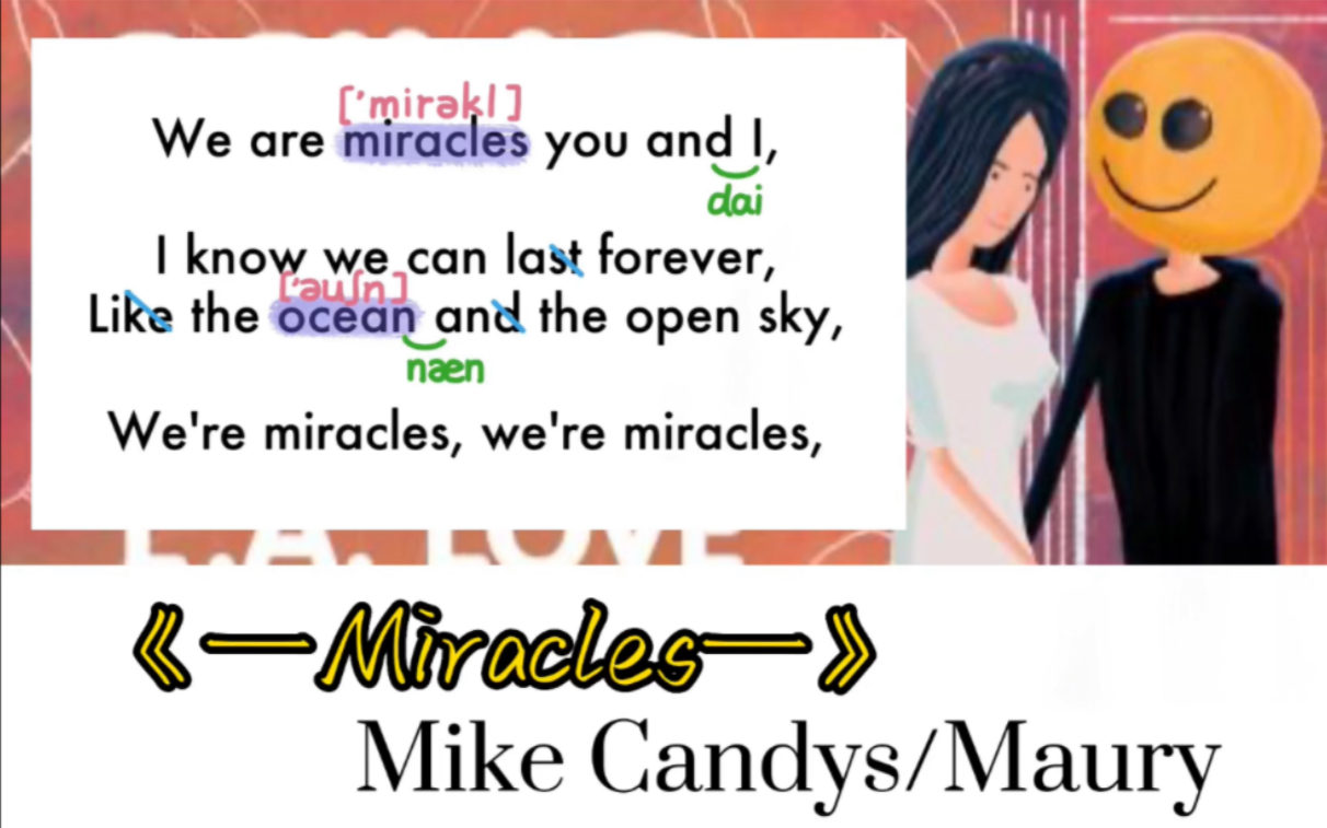 [图]【英文歌学唱】——《Miracles》