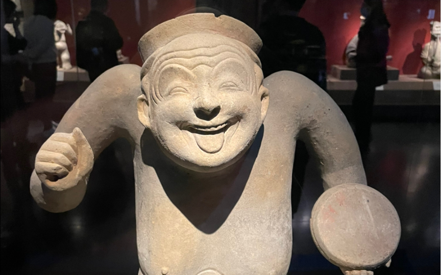 逗比陶俳优俑61东汉 成都博物馆吉祥物