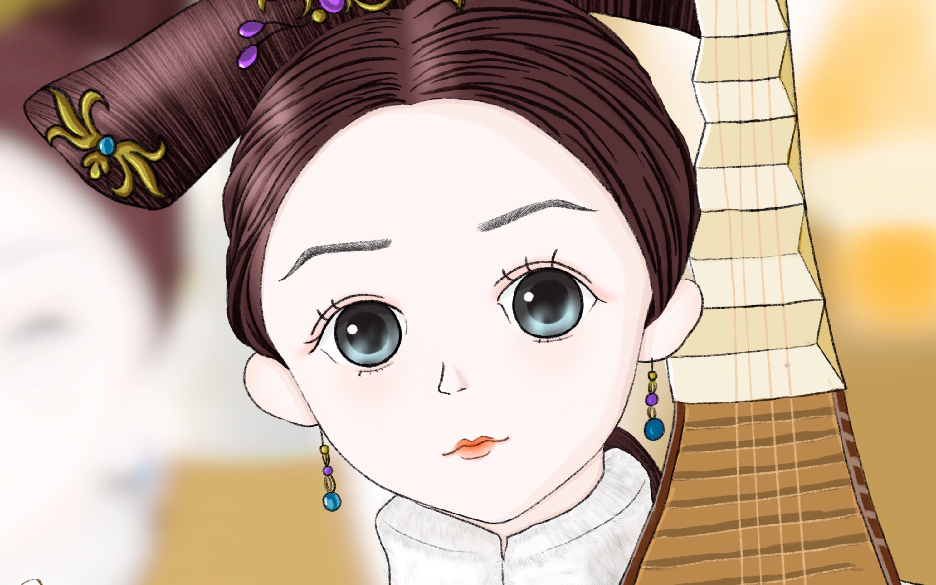 【板绘】ipad procreate 如懿传的小琵琶精