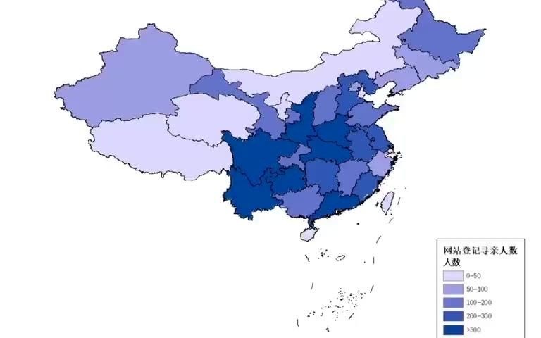 [图]宝贝回家网站十年间年平均寻亲人数变化图