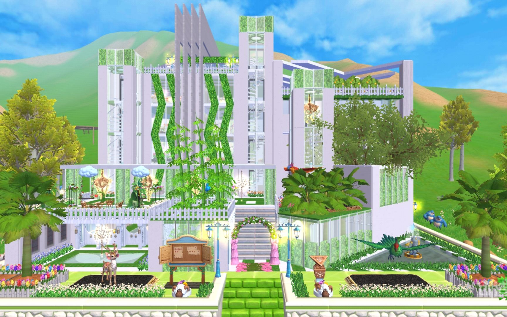 创造与魔法郁金香建筑团-莳月雾-【常青藤】-12级家园-森林系列