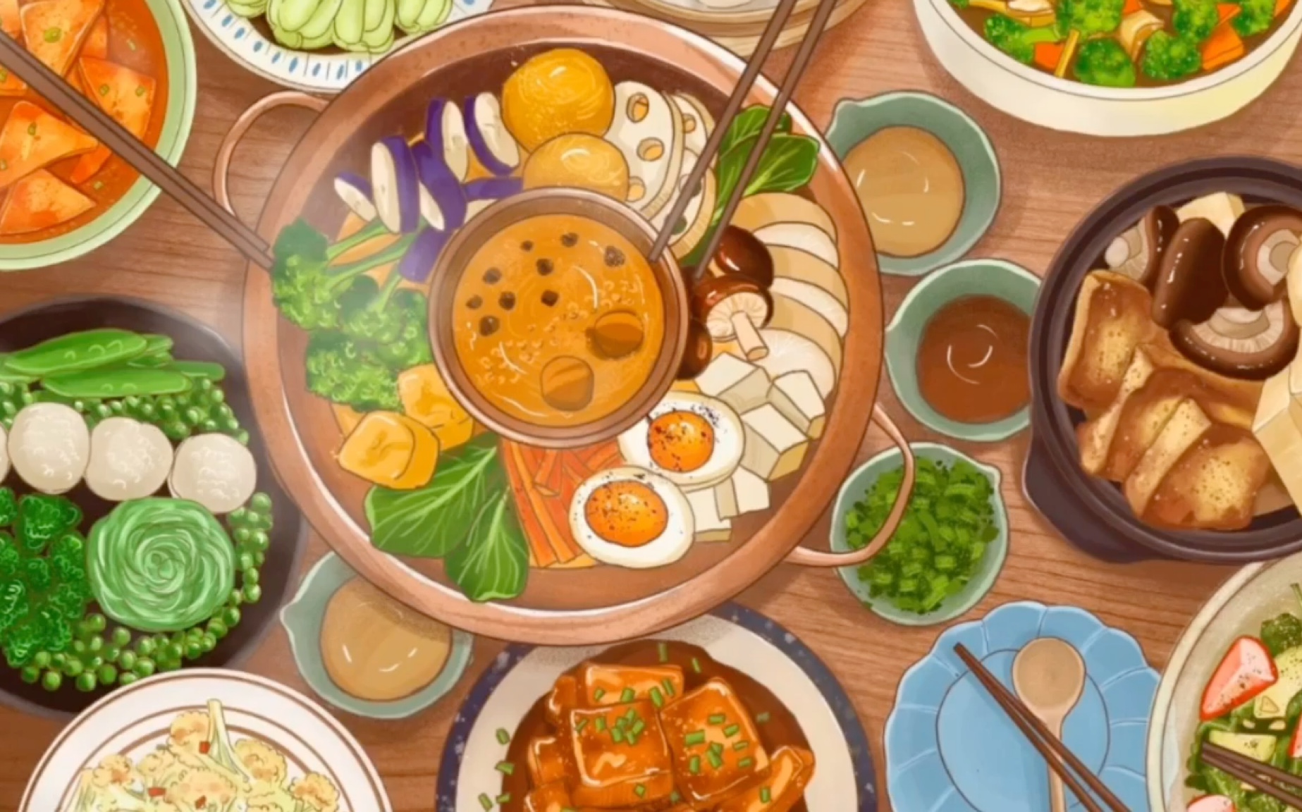 日本动漫美食壁纸图片