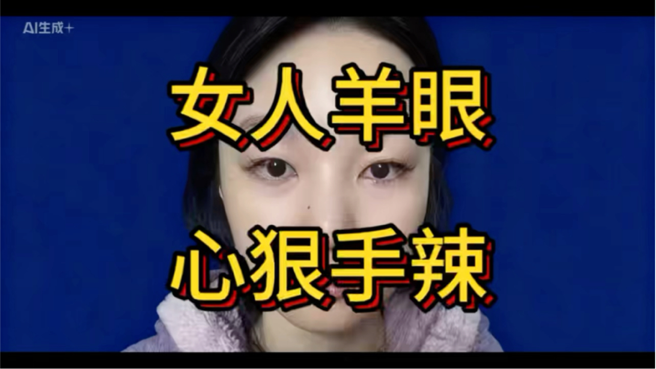 女人羊眼,心狠手辣