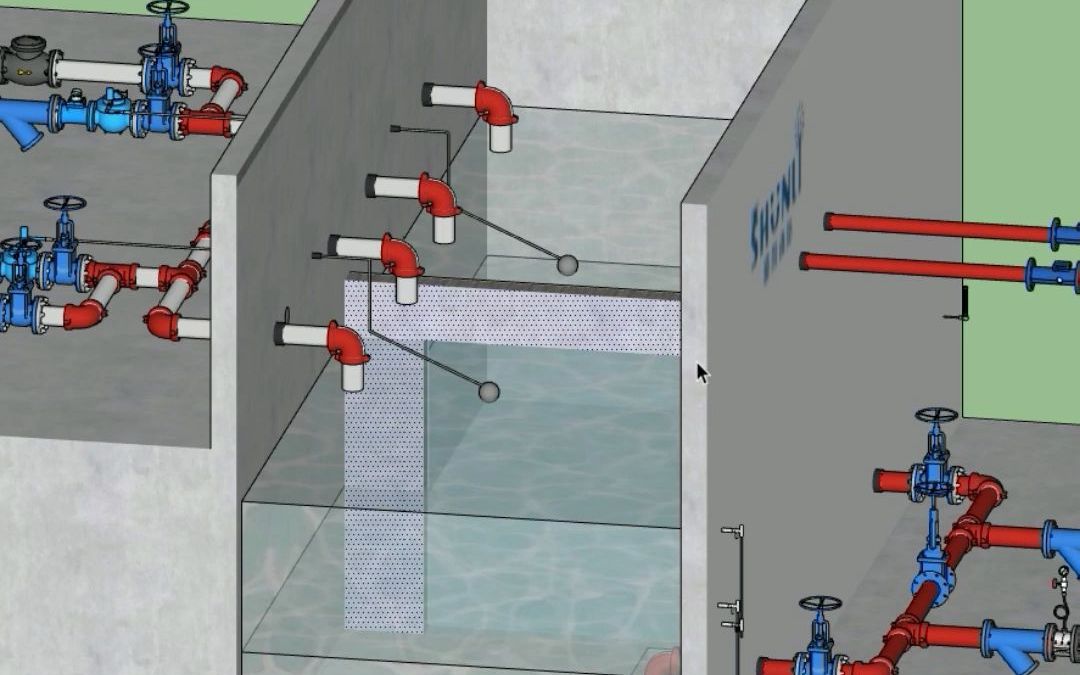 83D实景消防给水系统消防水池1哔哩哔哩bilibili