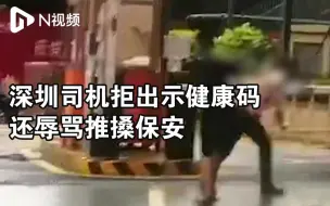 Descargar video: 深圳司机拒绝出示健康码强行冲卡，还推搡辱骂保安，已被行拘