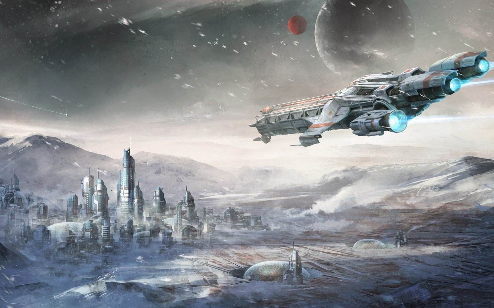 星际公民38新星球预览被冰雪覆盖的城市