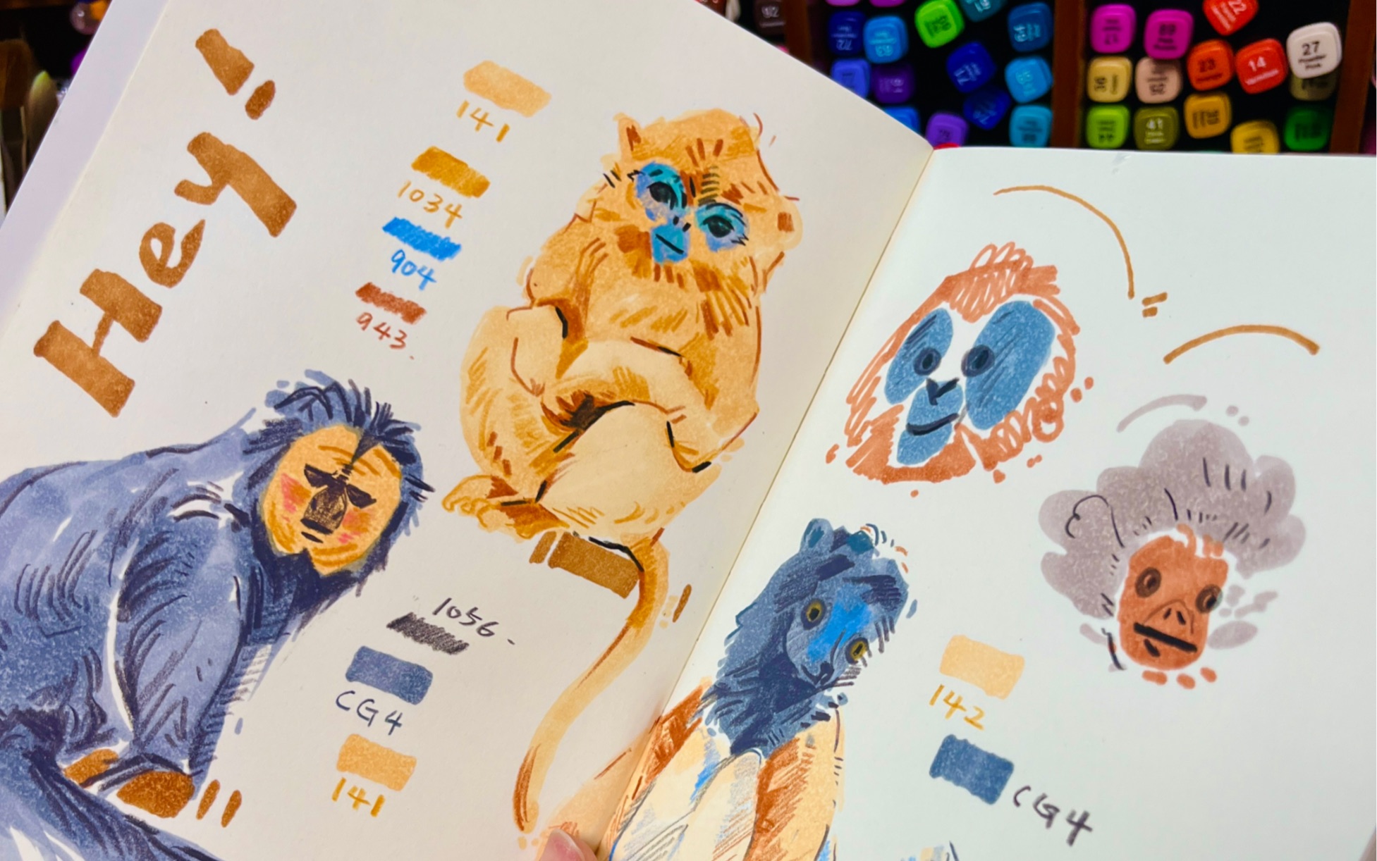 创意速涂|她在用马克笔画一种很新的东西