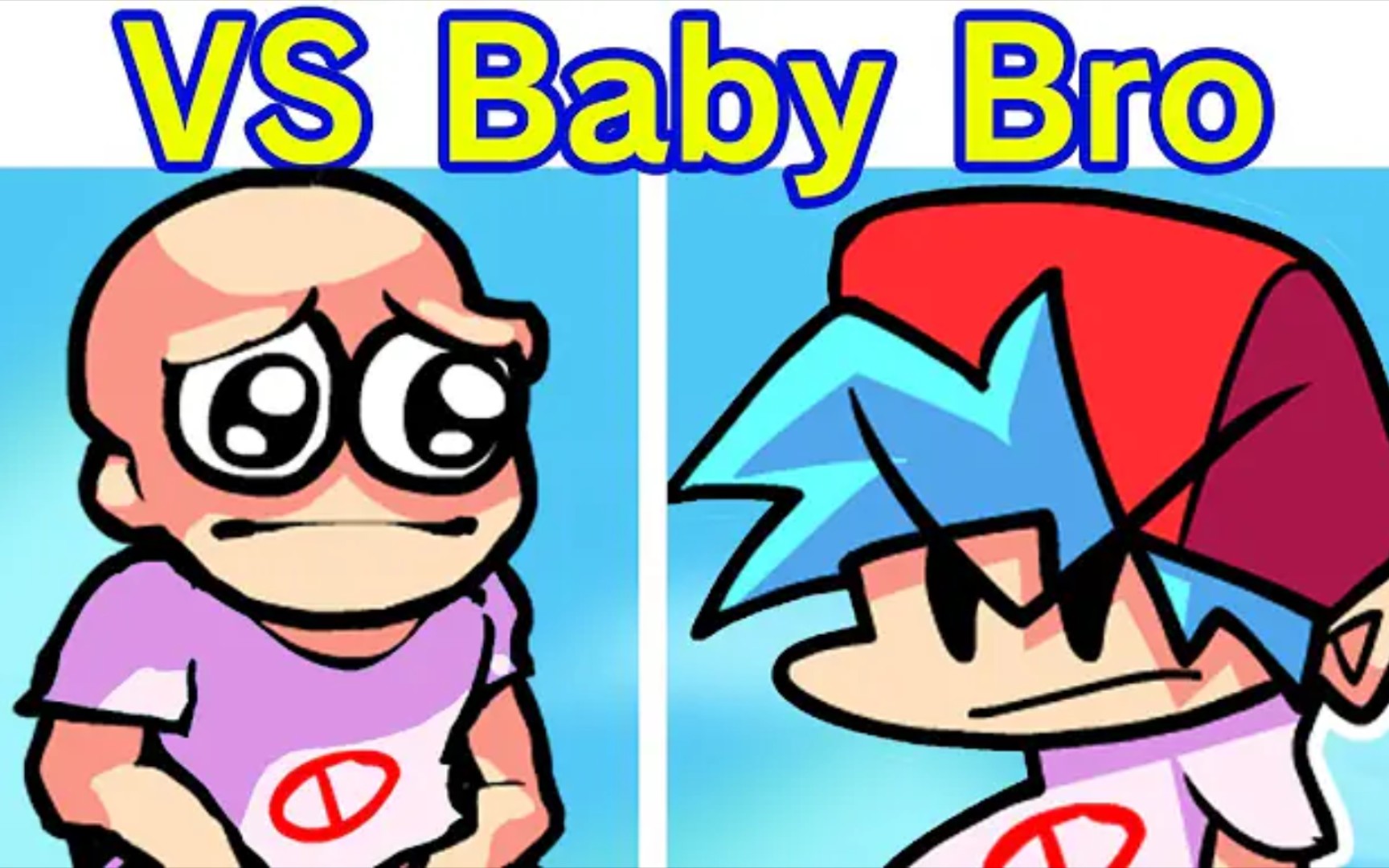 fnf模组 vs bf的婴儿弟弟 v1 全流程 baby blue brother full week