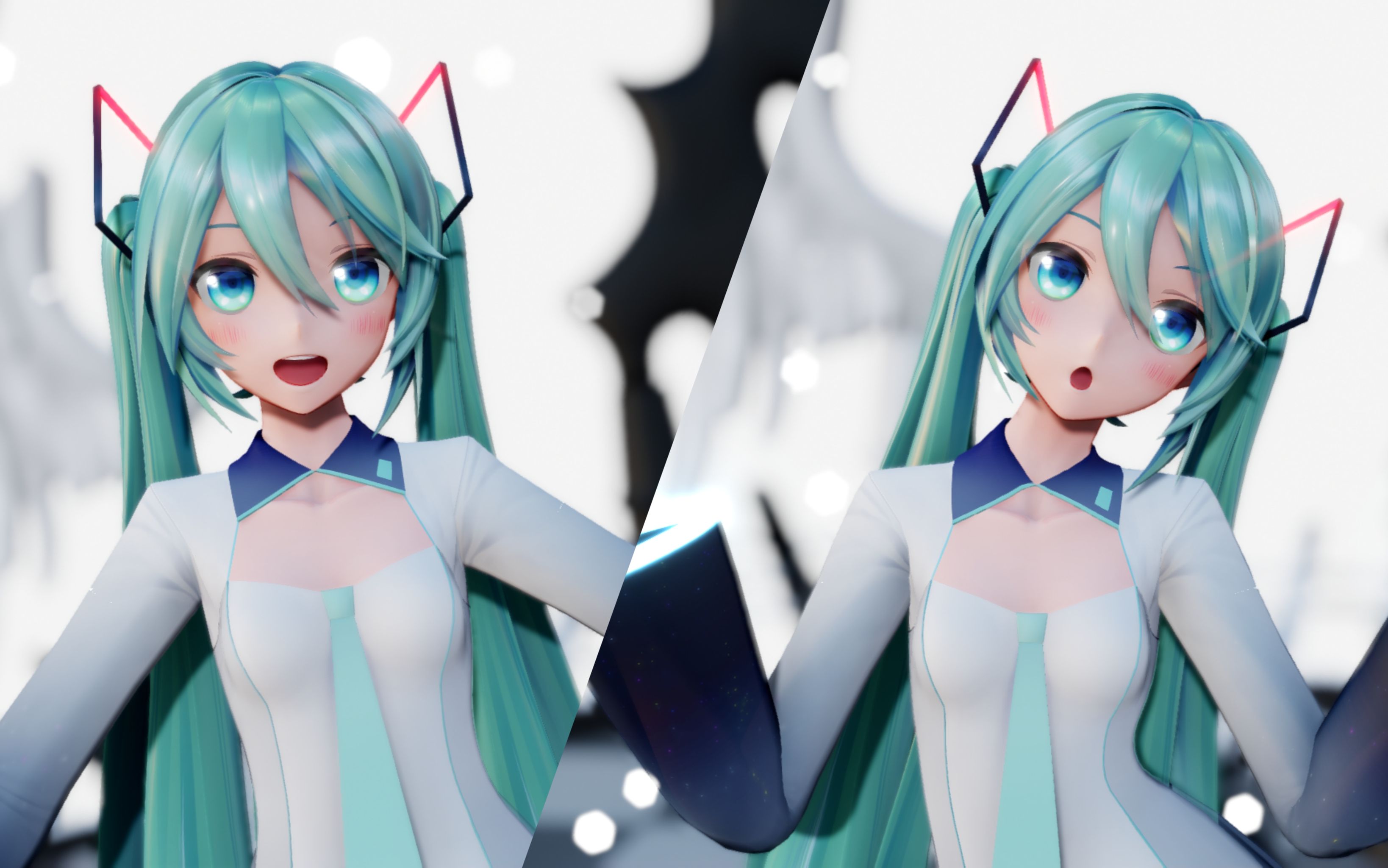 【v mmd】萌萌摇动的公主殿下☆【yyb式初音ミク】