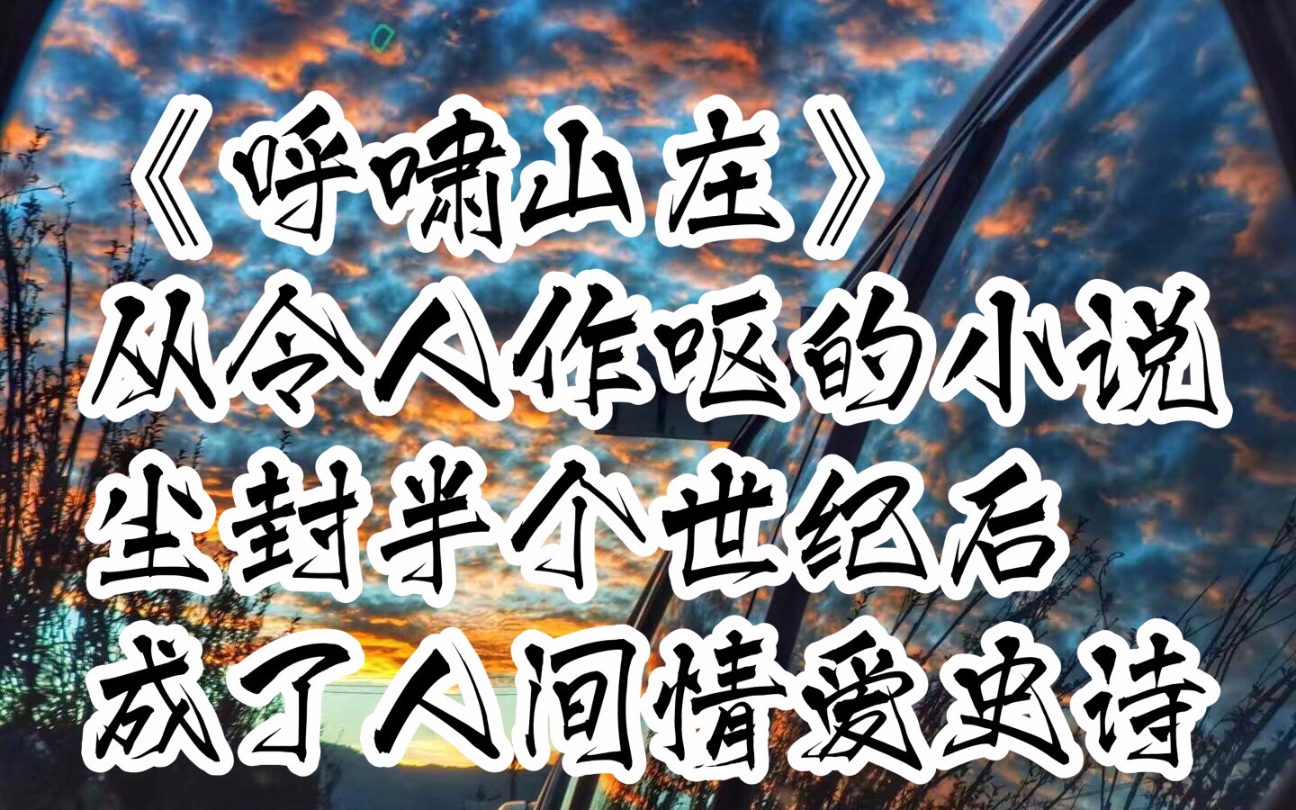 《呼啸山庄》从令人作呕的小说,尘封半个世纪后成了人间情爱史诗哔哩哔哩bilibili