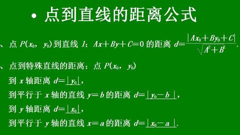 011 平面内的点到直线的距离公式 哔哩哔哩