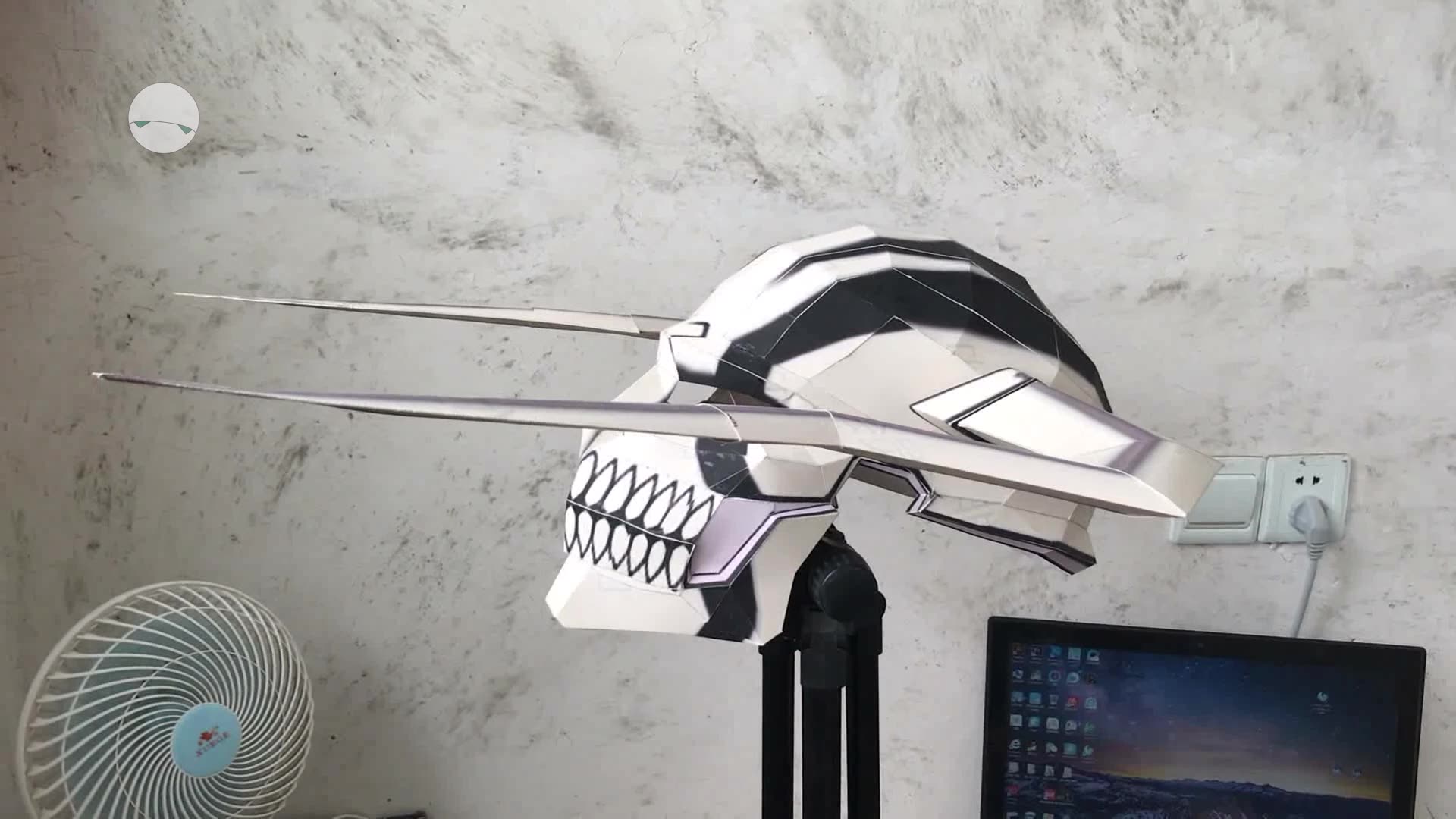 【3d纸膜】-死神bleach mask 黑崎一护牛头面具展示