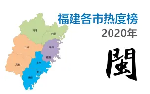 福建各市热度榜 - 福建哪个城市最受欢迎？【数据可视化】