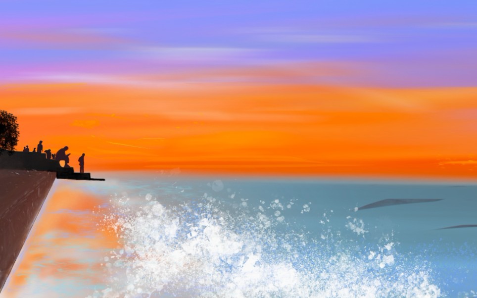 【ipad procreate】板绘  风景画