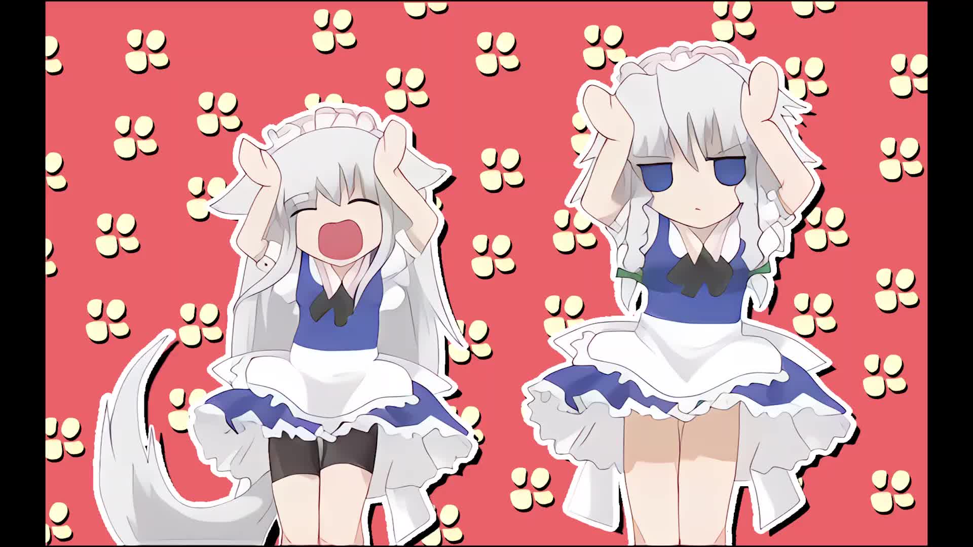 【1080p修复】【东方手书】犬咲夜の扭腰歌!(强!推!