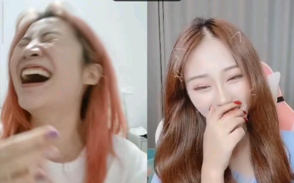 笑炸了章鱼妹pk对面十级美颜穿帮