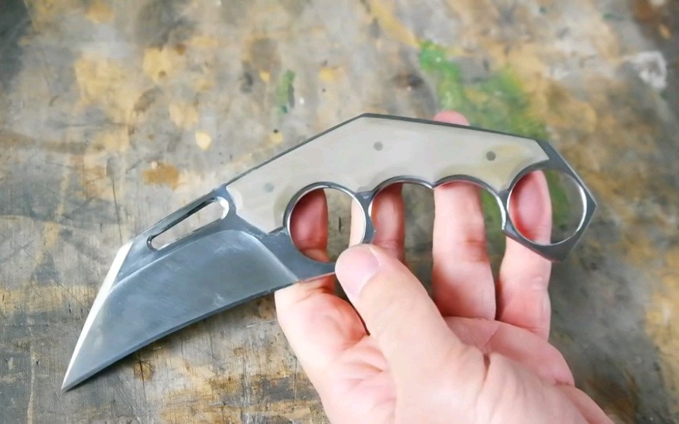 手工制作爪刀,快递刀