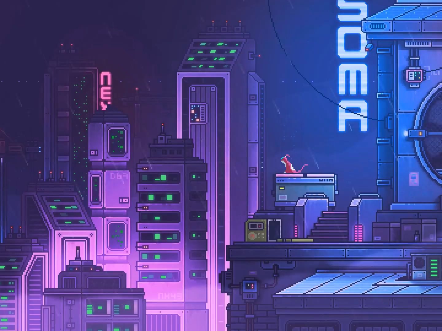 『像素艺术』赛博朋克之夜 91