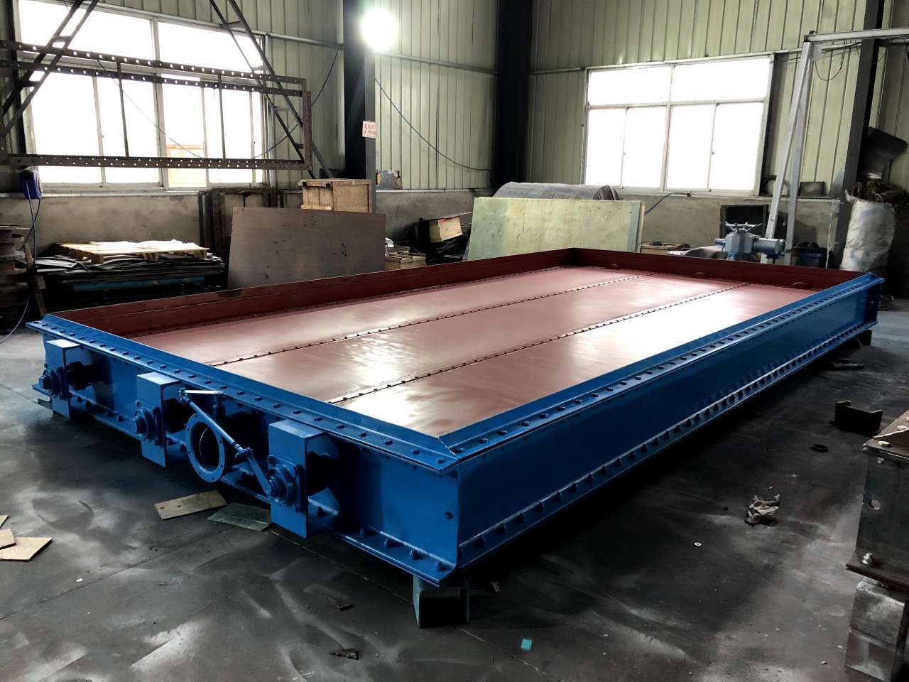 挡板门烟气脱硫锅炉烟气挡板示意图 脱硫专用插板挡板风阀门