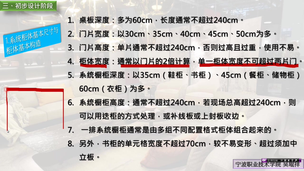 定制家具设计 定制家具设计实际演示 3. 定制家具尺寸规格哔哩哔哩bilibili