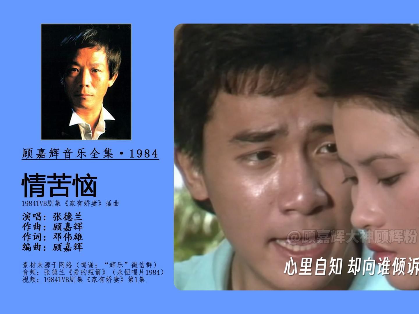 顾嘉辉音乐全集·1984-情苦恼(张德兰)