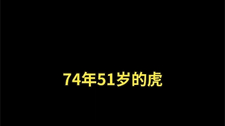 74年51岁的虎哔哩哔哩bilibili