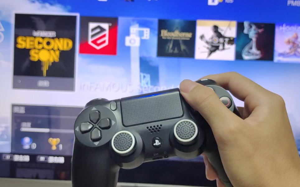 tcl75p12g 75寸4k hdr电视接ps4 pro玩声名狼藉次子实况