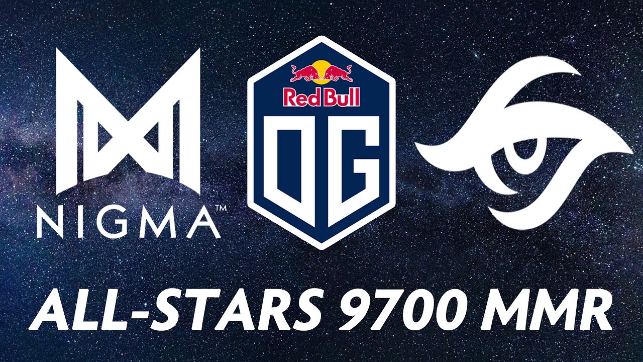 [图]INSANE ALL-STARS Ranked — 9700 avg MMR with OG, NIGMA, SECRET