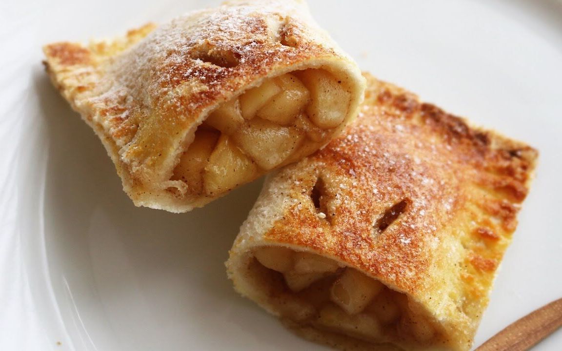 【韩料】自制简单甜点!迷你苹果派!