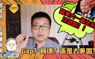 Download Video: 美国大一新生们，Gap？网课？还是去美国？这些坑，必须提前避开